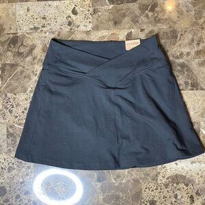 Victoria's Secret PINK Skort High Waist Black V Crossover Large sports